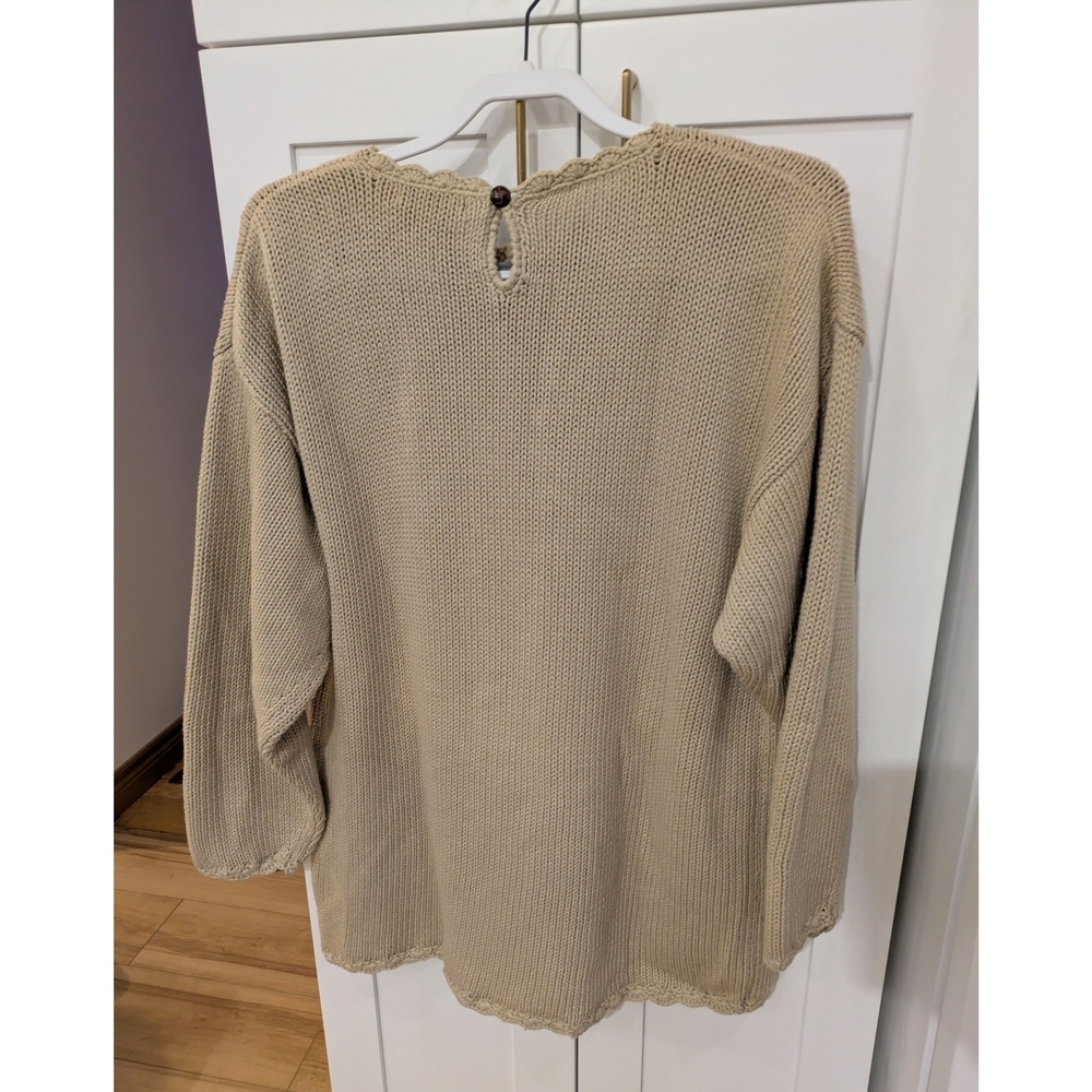 Cottagecore Vintage Cotton Sweater - Picture 2 of 5